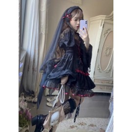 Little Witch Rose Vampire Gothic Lolita Dress (DJ104)